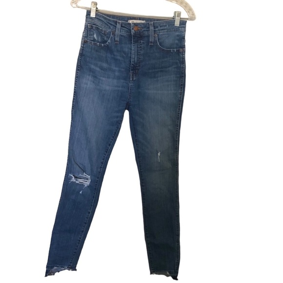 Madewell Curvy High-Rise Skinny Jeans: Drop Step-Hem Edition - Picture 6 of 11